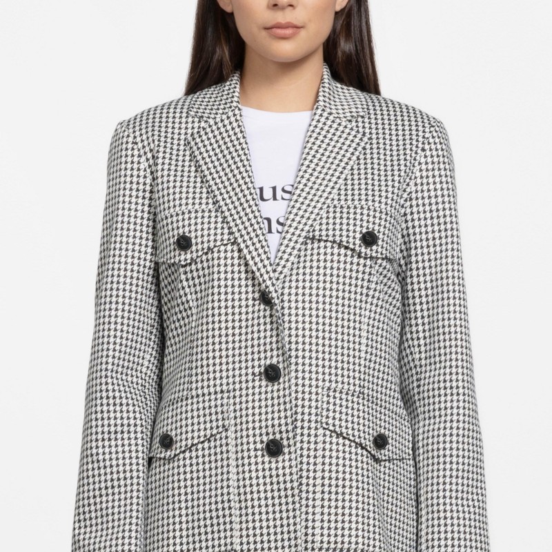 houndstooth blazer
